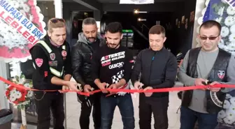 Motosikletseverler için kafe açıldı
