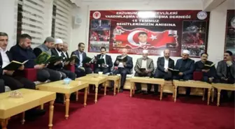 Erzurum Din Görevlileri Derneği'nden İdlip şehitlerine hatim ve dua programı