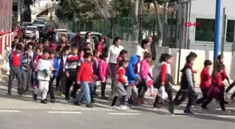 Mersin erdemli'de öğrenciler sokak hayvanlarını besledi