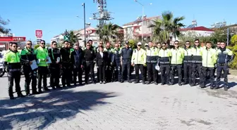 Fethiye'de 'Motosikletli trafik timleri sürüş teknikleri eğitimi' verildi