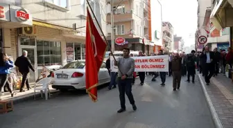 Bafra'da şehitlere saygı yürüyüşü düzenlendi