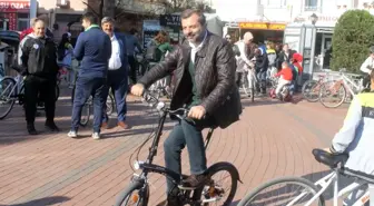 Gürsulu bisikletçiler sağlık için pedal çevirdi