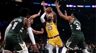 Mesaj maçında LA Lakers, Milwaukee Bucks'ı mağlup etti!