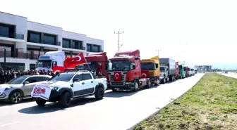 Sakarya'da Mehmetçiğe destek konvoyu düzenlendi