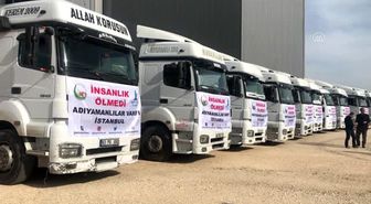 Güneydoğu'dan İdlib'e 23 tırlık insani yardım