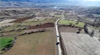 Hamamözü'ndeki köy yollarına bakım