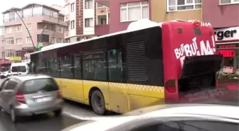 Üsküdar'da İETT otobüsünde yangın paniği