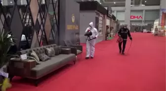 Belediyenin sosyal tesisleri ve fuar alanı dezenfekte edildi