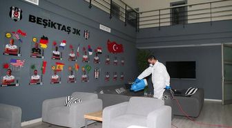 Beşiktaş Nevzat Demir Tesisleri'nde corona virüs temizliği