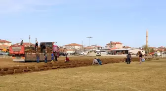 Kulu'da şehir stadyumu yıkıldı