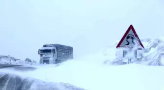 Hakkari yolunun iki noktasına çığ düştü (2)