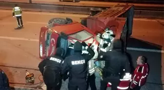 TEM Otoyolu bağlantısında korkunç kaza: 2 ağır yaralı