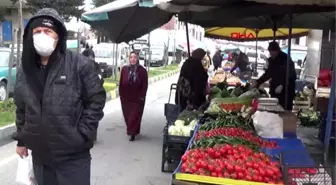 Trabzon'da semt pazarlarında koronavirüs tedbirleri