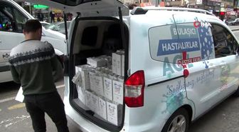 Yenişehir Kaymakamı Beşikci vatandaşlara 'korona paketi' dağıttı