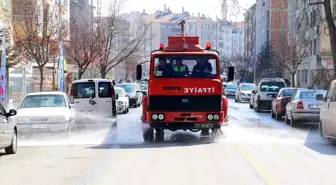 Karaman Belediyesinin koronavirüse karşı tedbirleri sürüyor