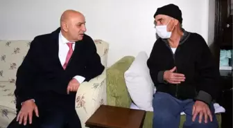 Belediye başkanından İhsan Amca'ya ziyaret