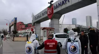 Kartal'da ambulanslar ve oto sanayi siteleri dezenfekte edildi