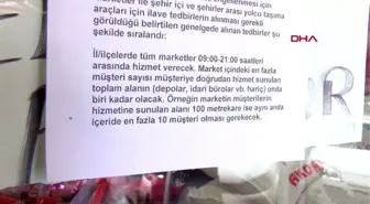 MARKETLERDE YENİ ÖNLEMLER VE UYARILAR