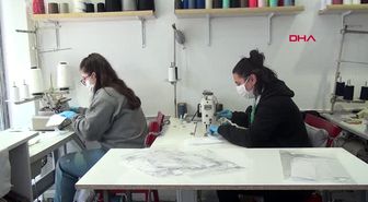 SİNOP Patiska kumaştan maske dikiyor, siparişlere yetişemiyor