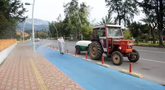 Tekirova'da dezenfekte çalışmaları devam ediyor