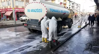 Tomarza Belediyesi'nden dezenfekte çalışması