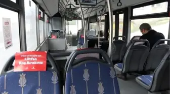 Otobüste koronavirüs önlemleri altında yolculuk