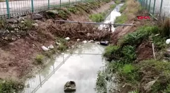 ADANA Kozan'da sulama kanalı çöplüğe döndü