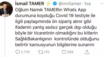 AK Partili Tamer'den Virüs Kiti İddialarına Yanıt