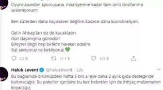 Sanat ve spor camiasından ihtiyaç sahipleri için düzenlenen kampanyaya destek