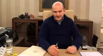 Süleyman Soylu'nun canlı yayınına kedi girdi