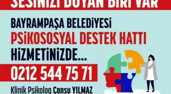 Bayrampaşa Belediyesi'nden salgına karşı psikolojik destek