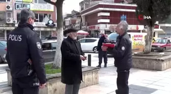 Düzce polisin 82 yaşındaki yaşlı vatandaşla imtihanı