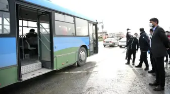 Başkan Kocaman kontrol noktasında moral verdi