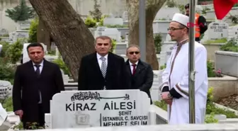 ŞEHİT SAVCI MEHMET SELİM KİRAZ'IN MAKAM ODASI VE KABRİ ZİYARET EDİLDİ