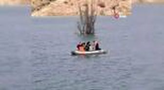 Siirt'te baraj suyu yükseldi, mahsur kalan kediler kurtarıldı