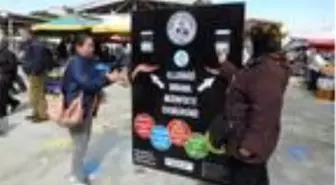 Burhaniye pazarından önlemler arttırıldı