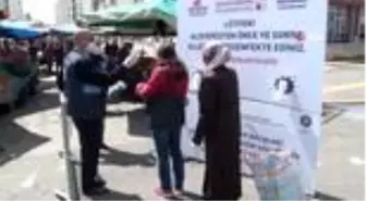 Diyarbakır'da pazar girişlerinde korona virüs önlemi