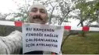 Giresunlu vatandaştan sağlık çalışanlarına destek