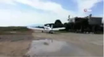 Hatay'da havadan dezenfekte çalışması yapıldı
