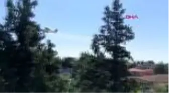 HATAY Kumlu'da helikopterli dezenfeksiyon çalışması