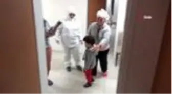 Niğde'de karantinadaki Mehmet'e 4 yaş sürprizi
