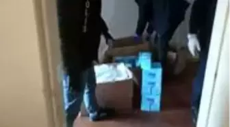 Ümraniye'de kaçak maske imalathanesine baskın