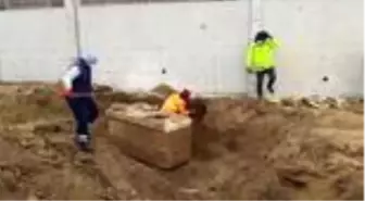 Silivri'de Roma dönemine ait olduğu düşünülen lahit bulundu