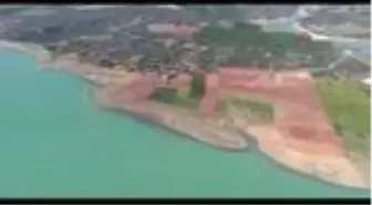 Mersin ve Tarsus'un içme suyu ihtiyacını karşılayan Berdan Barajı havadan denetleniyor