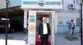 Osmancık'ta Koronavirüse karşı dezenfekte tüneli