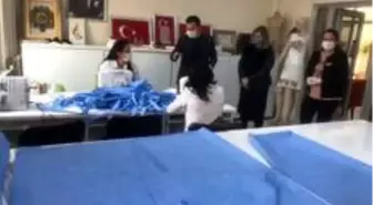 Ezine SODAM'da maske üretimi başladı