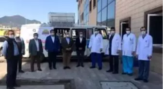 ALKÜ Hastanesi acil servisi önüne ikram aracı kuruldu