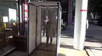 ANTALYA Fırınının önüne dezenfekte tüneli kurdu