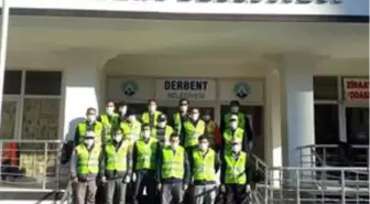 Derbent'te belediyeden vatandaşlara ücretsiz maske desteği