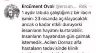 Prof. Dr. Ercüment Ovalı koronavirüsün ilacını açıkladı! Peki Dornaz Alfa nedir?